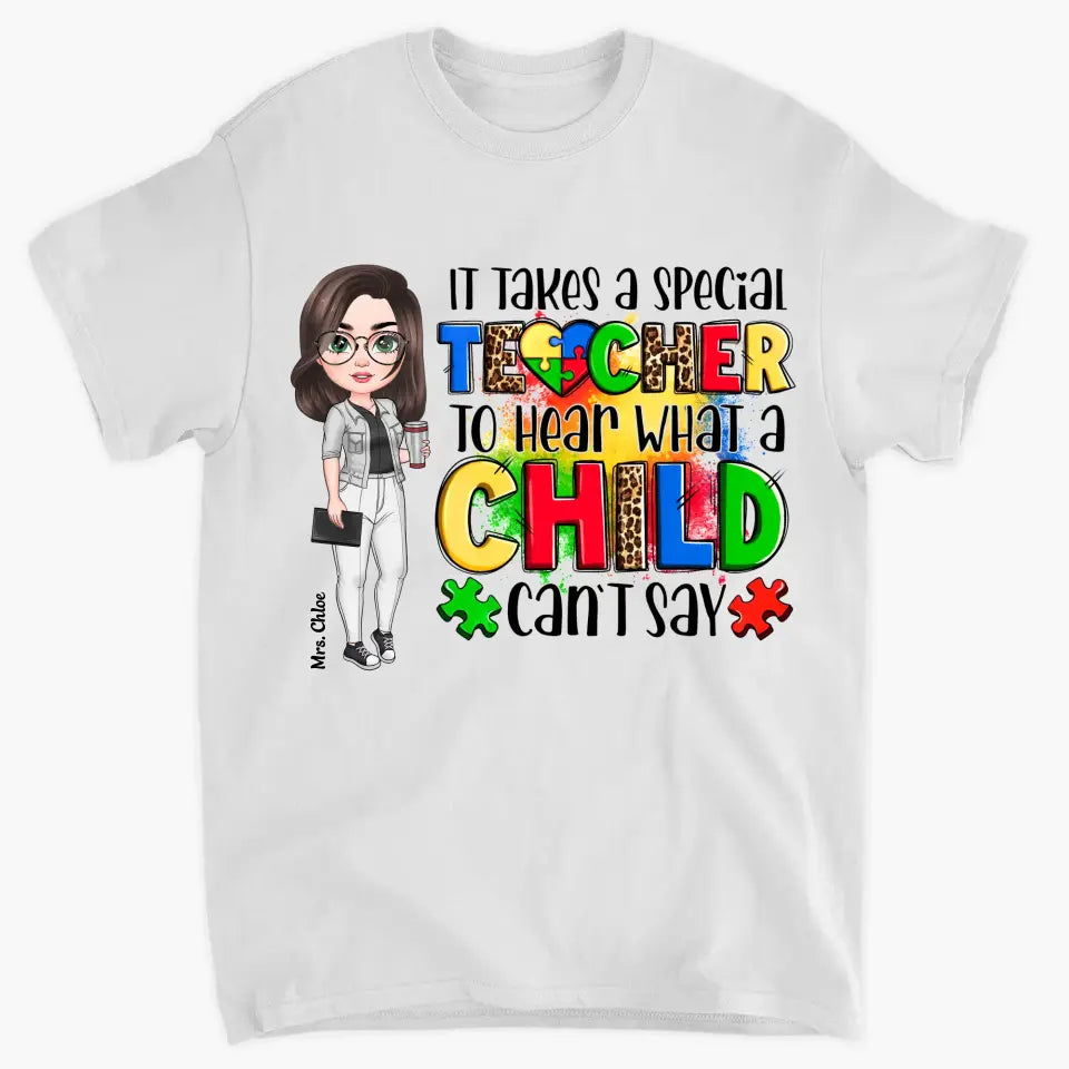 Personalized Custom T-shirt - Special Education Teacher Gift for Teachers Day or Birthday