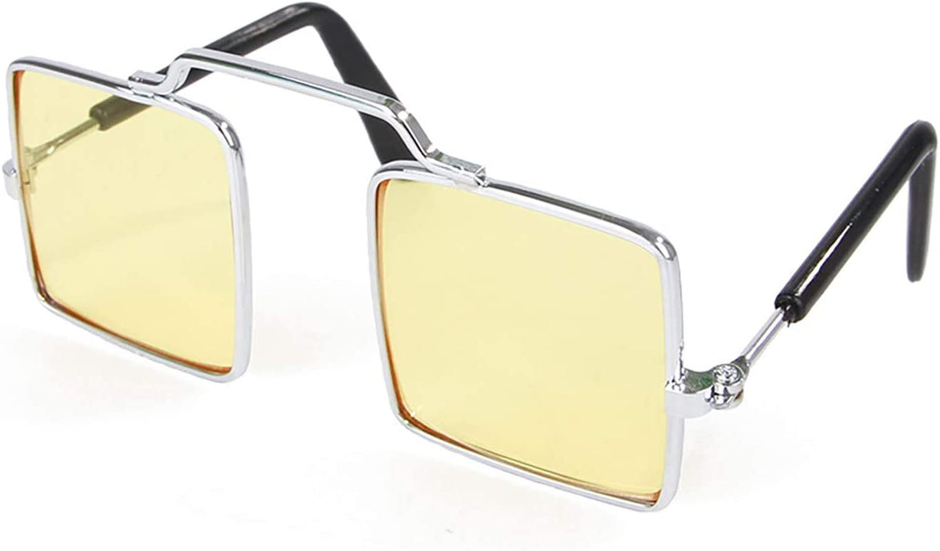 BARMI Pet Sunglasses - Fashion Square Glasses for Small Cats and Dogs