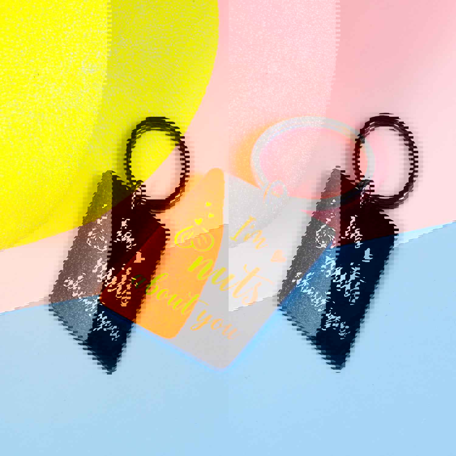 Nut About You Keychain - Funny Valentine's Day Gift for Couples
