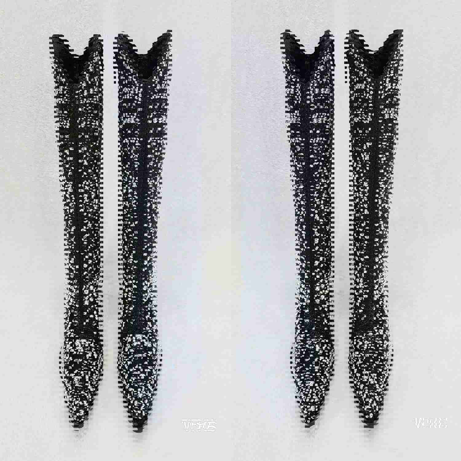 Country Scandal Studs Rhinestones Decked Out Western Cowgirl Boots