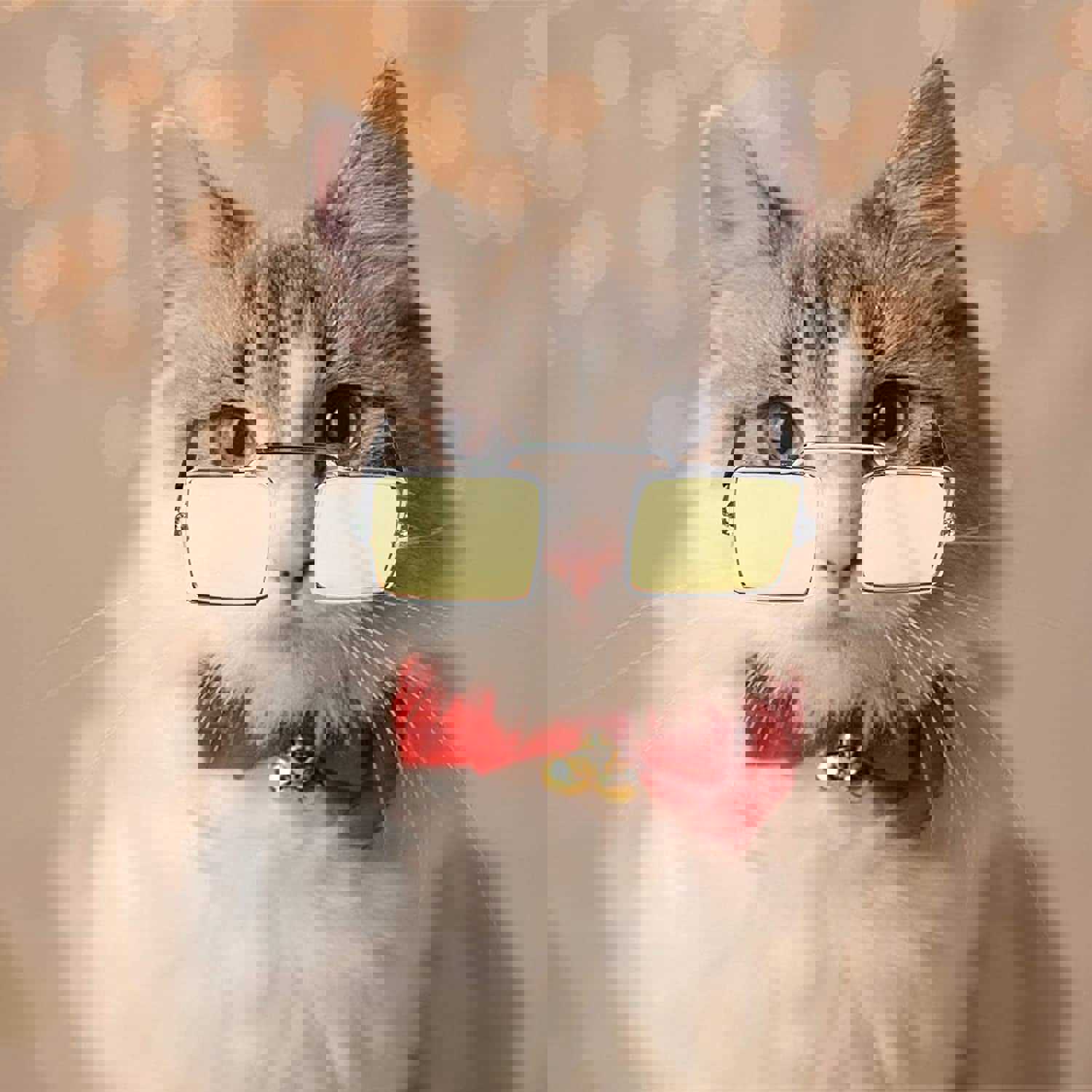BARMI Pet Sunglasses - Fashion Square Glasses for Small Cats and Dogs