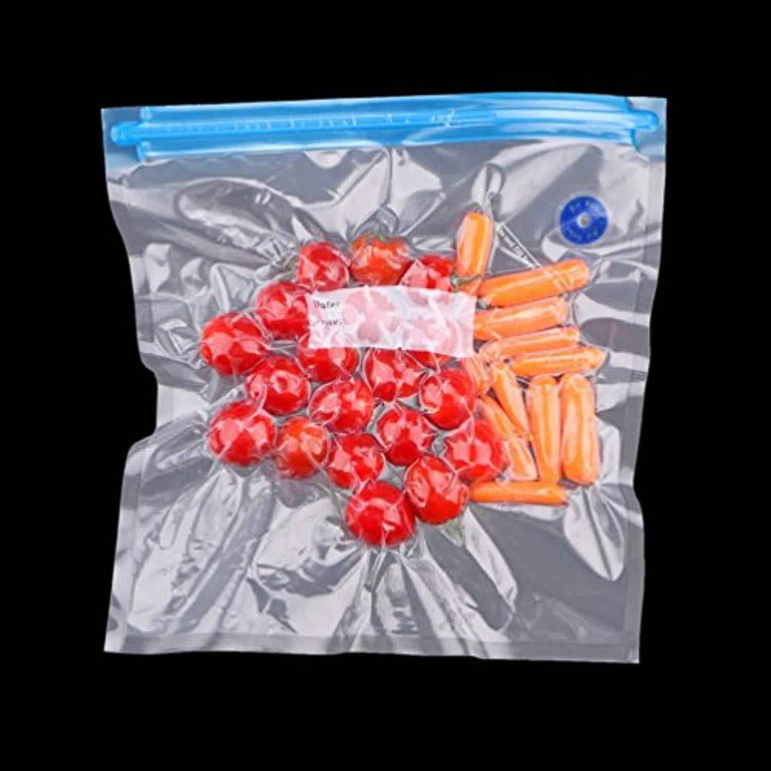Sous Vide Bags Kit for Anova Cookers - 20 Reusable BPA Free Food Vacuum Sealed Bags with Accessories