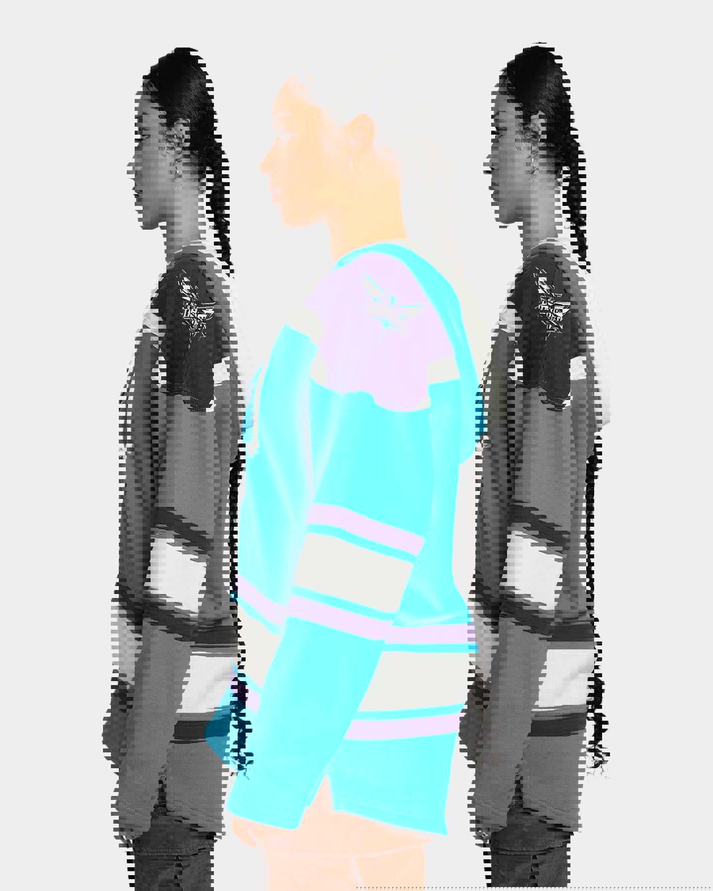 47 Brand Charlotte Hornets Superior Lacer Hoodie Neptune