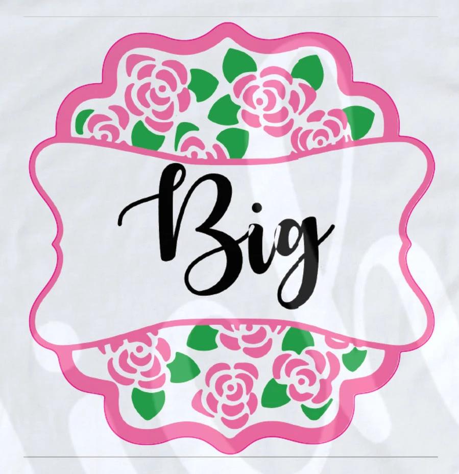Big Pink Floral Decal - Ready Made Vinyl Sticker
