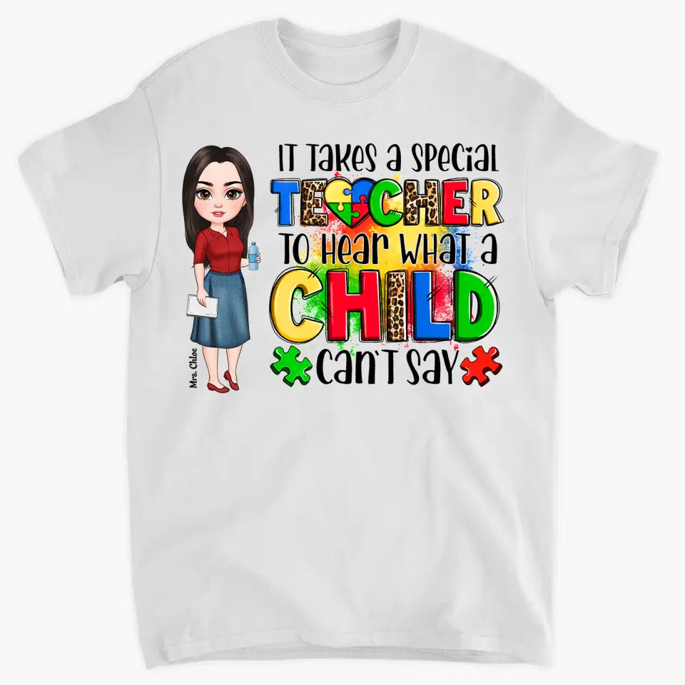 Personalized Custom T-shirt - Special Education Teacher Gift for Teachers Day or Birthday