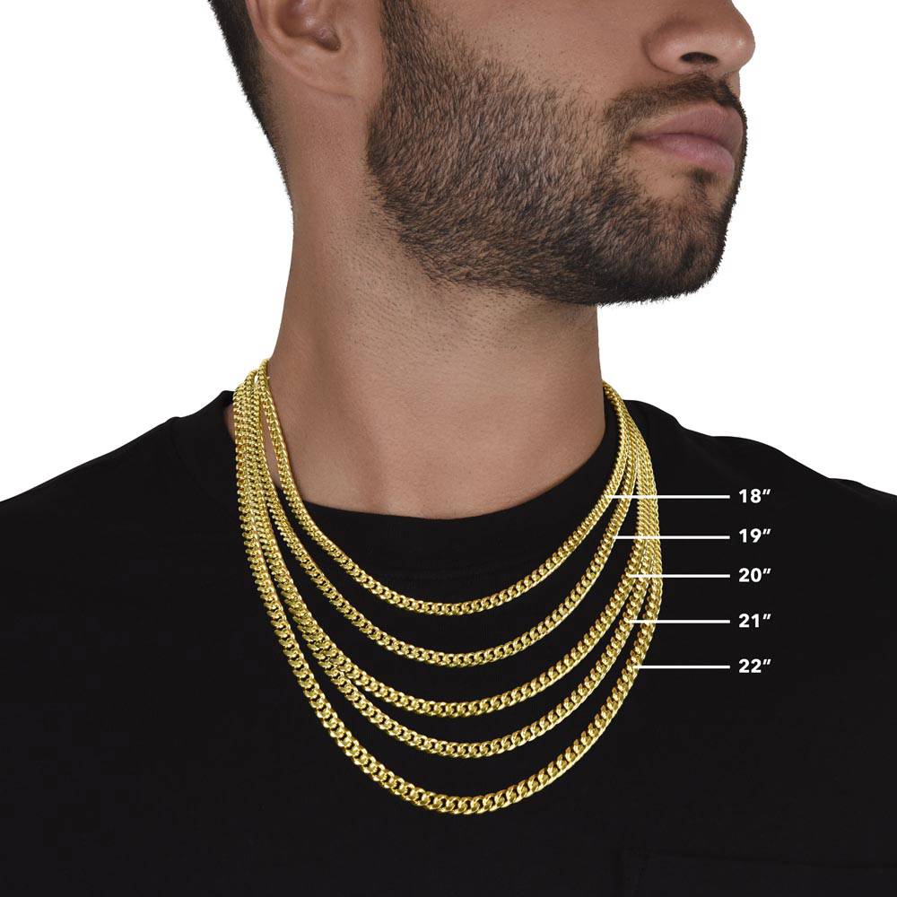 To My Future Husband - Romantic Cuban Necklace Gift for Special Occasions