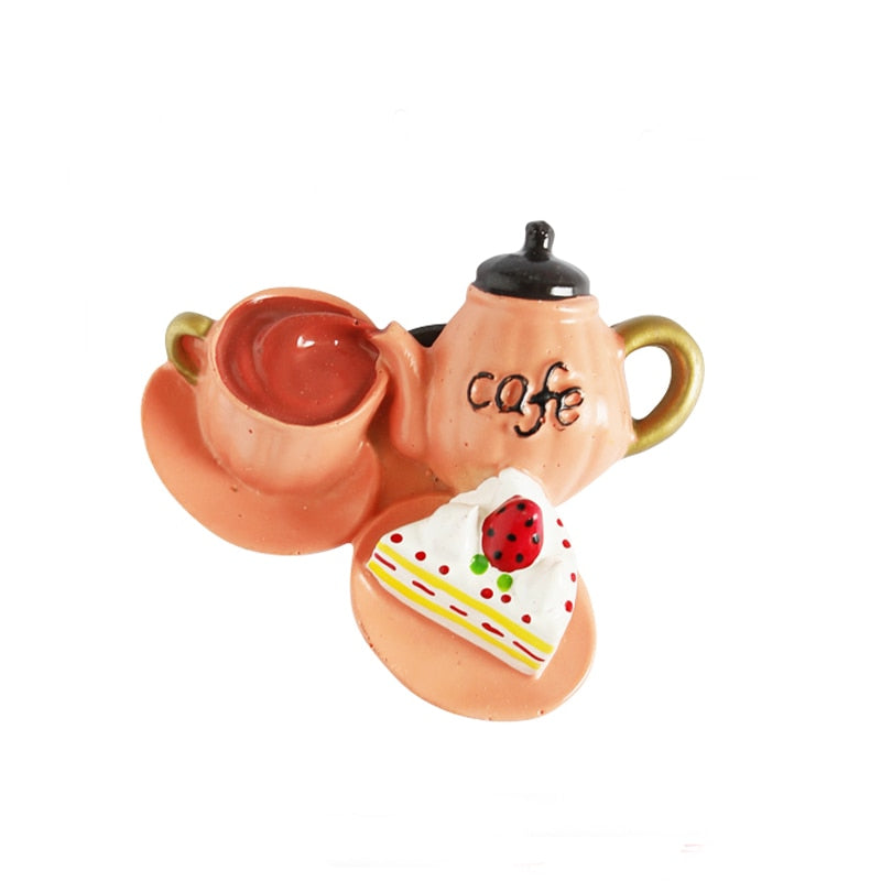 Qfdian 3D Creative Simulation Food Mini Fridge Magnets - Cute Home Decor