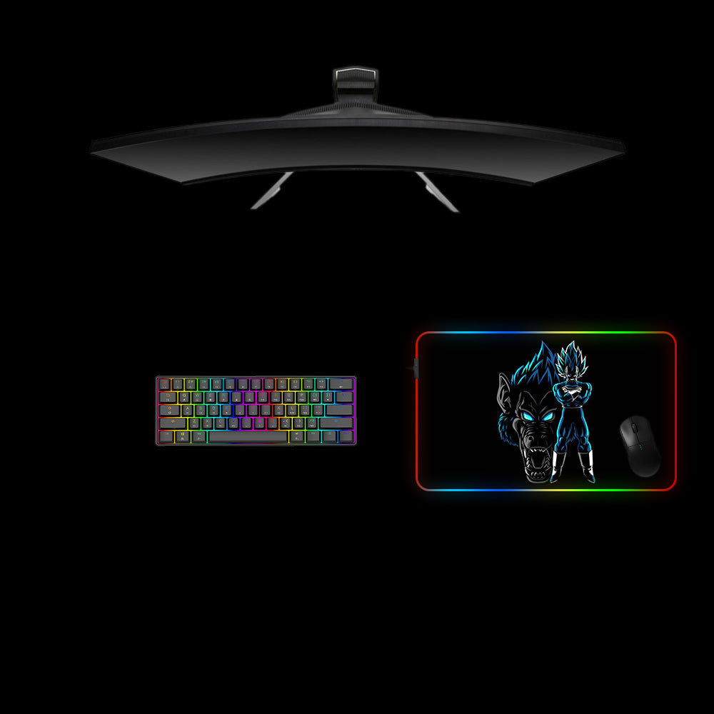 DBZ Great Ape Vegeta RGB Gaming Mouse Pad with LED Lighting