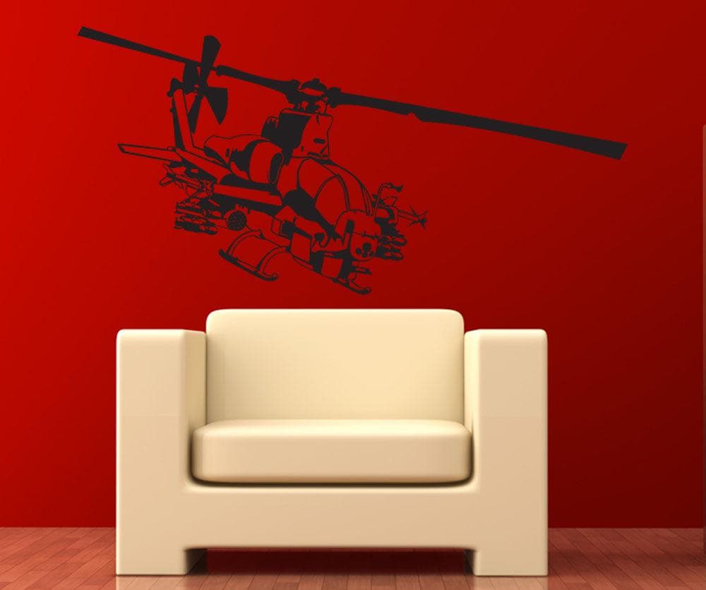 Vinyl Wall Decal Sticker AH1 Cobra #1277 - Removable & Easy to Apply