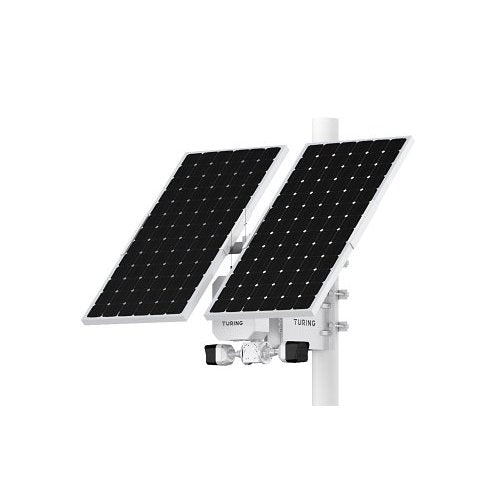 Turing Video LS-KG1-STD-3Y SolarShield Outdoor Solar-Powered Surveillance System with AI Cameras
