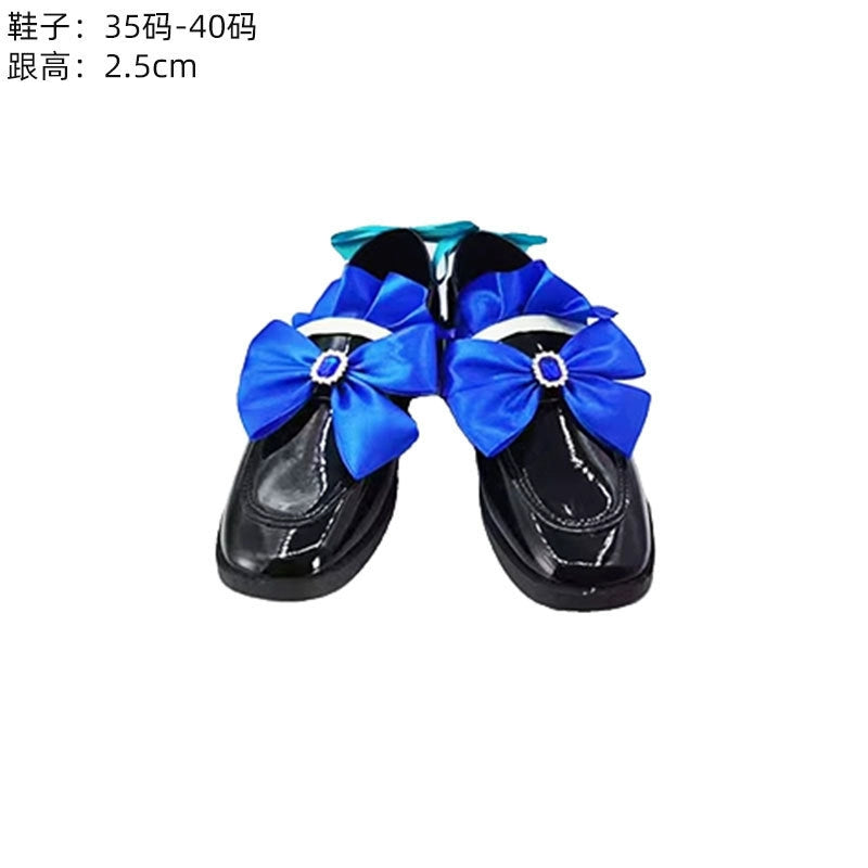 Original God Fu Carlos Cosplay Costume - Anime Game Black Fu Ningna Outfit for Women