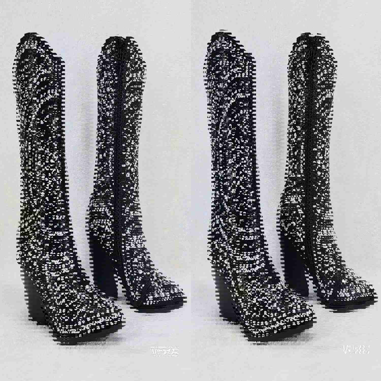 Country Scandal Studs Rhinestones Decked Out Western Cowgirl Boots