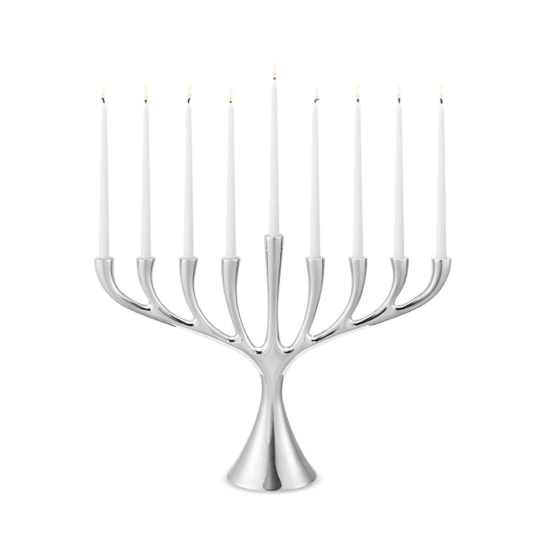 Cobra Stainless Steel Menorah - Contemporary Scandinavian Design