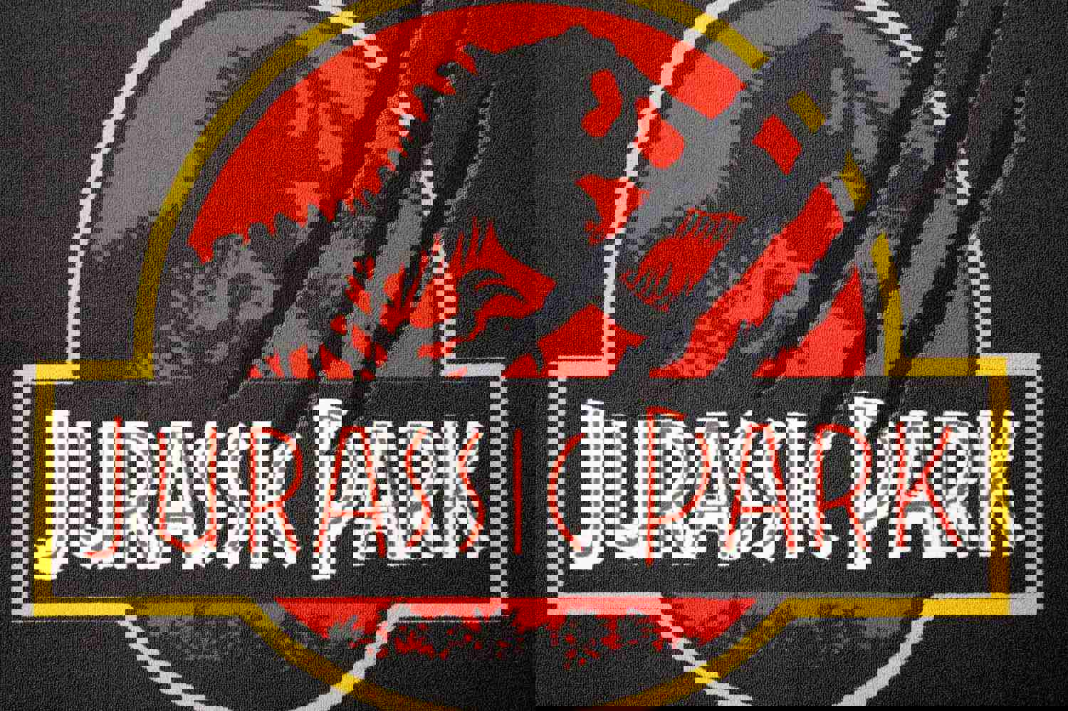 Jurassic Park Logo Printed Area Rug | 52 x 36 Inches