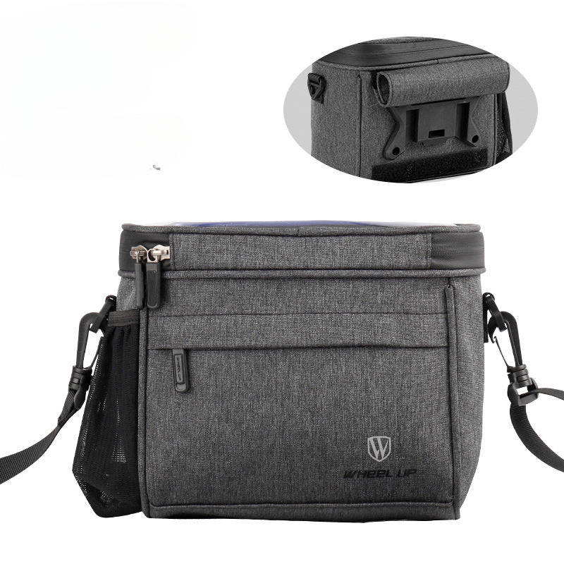 Wheel Up Bicycle Front Handlebar Bag - Waterproof Mobile Phone Holder with Large Capacity