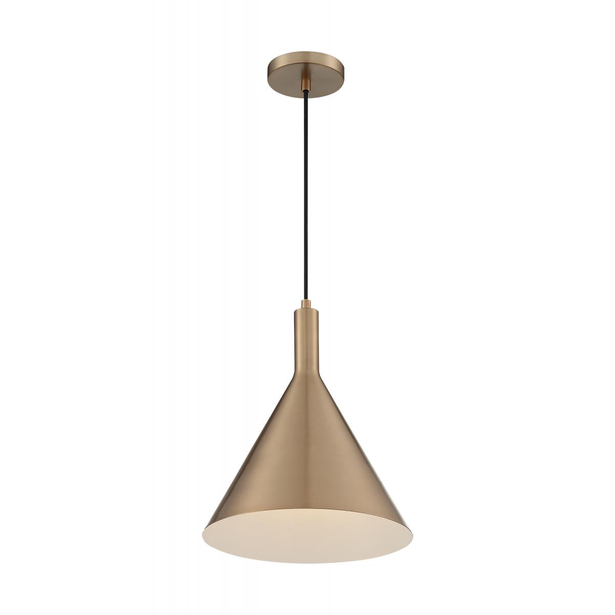 60-7118 LIGHTCAP 1LT LARGE PENDANT - Burnished Brass Finish Modern Pendant Light