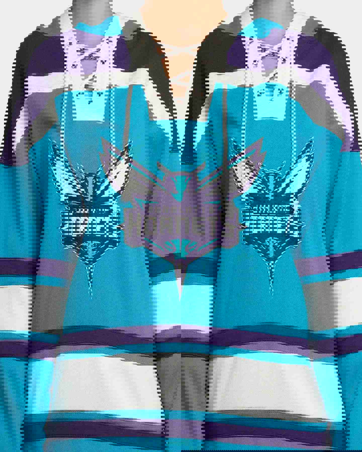 47 Brand Charlotte Hornets Superior Lacer Hoodie Neptune