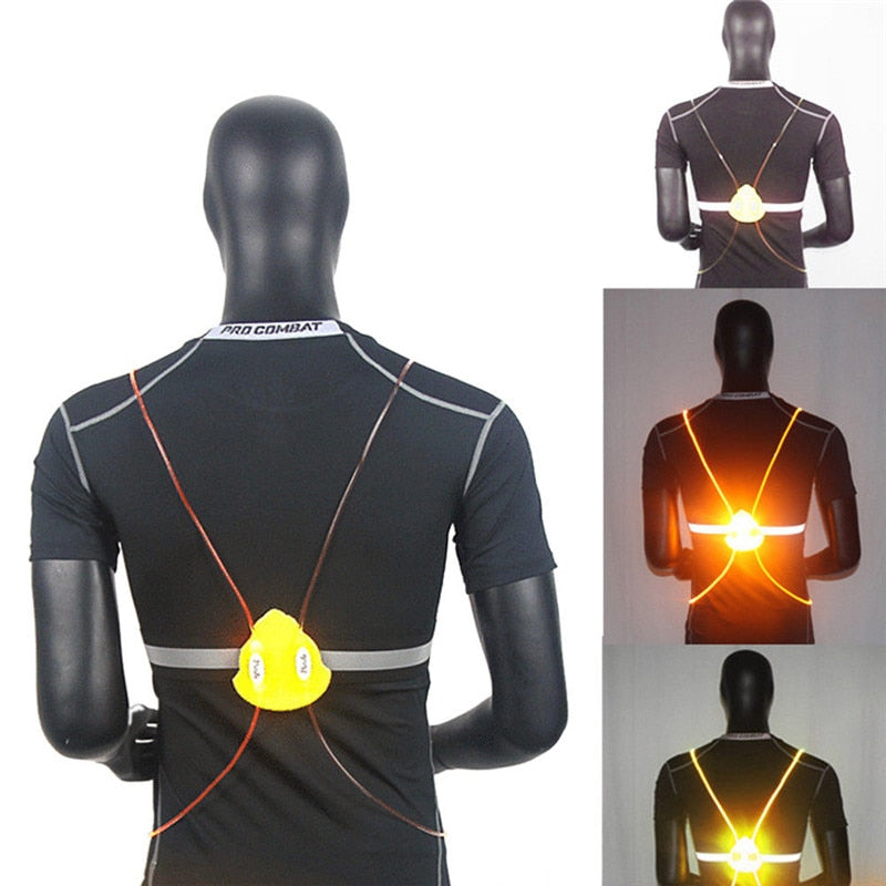 360 Reflective LED Flash Driving Vest - High Visibility Safety Vest for Night Running, Cycling, and Outdoor Activities