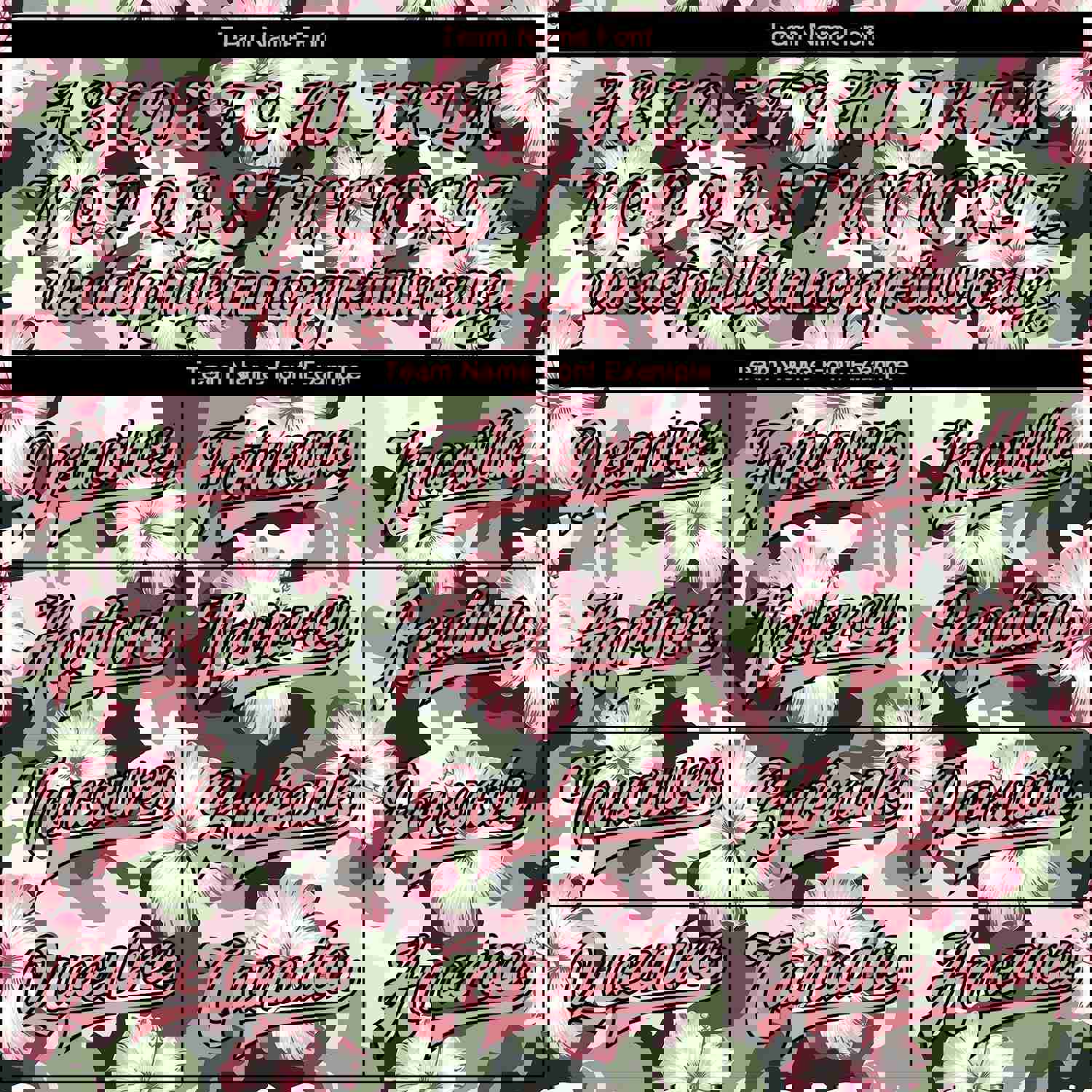 Custom Camo Pink-Black Hibiscus Flower 3D Pattern Bomber Jacket