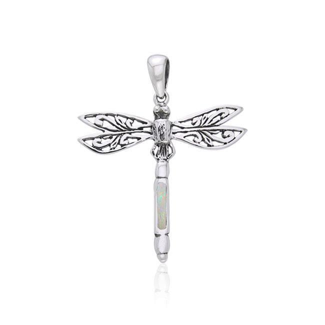 Dragonfly Sterling Silver Pendant TPD735 - Elegant Jewelry Piece