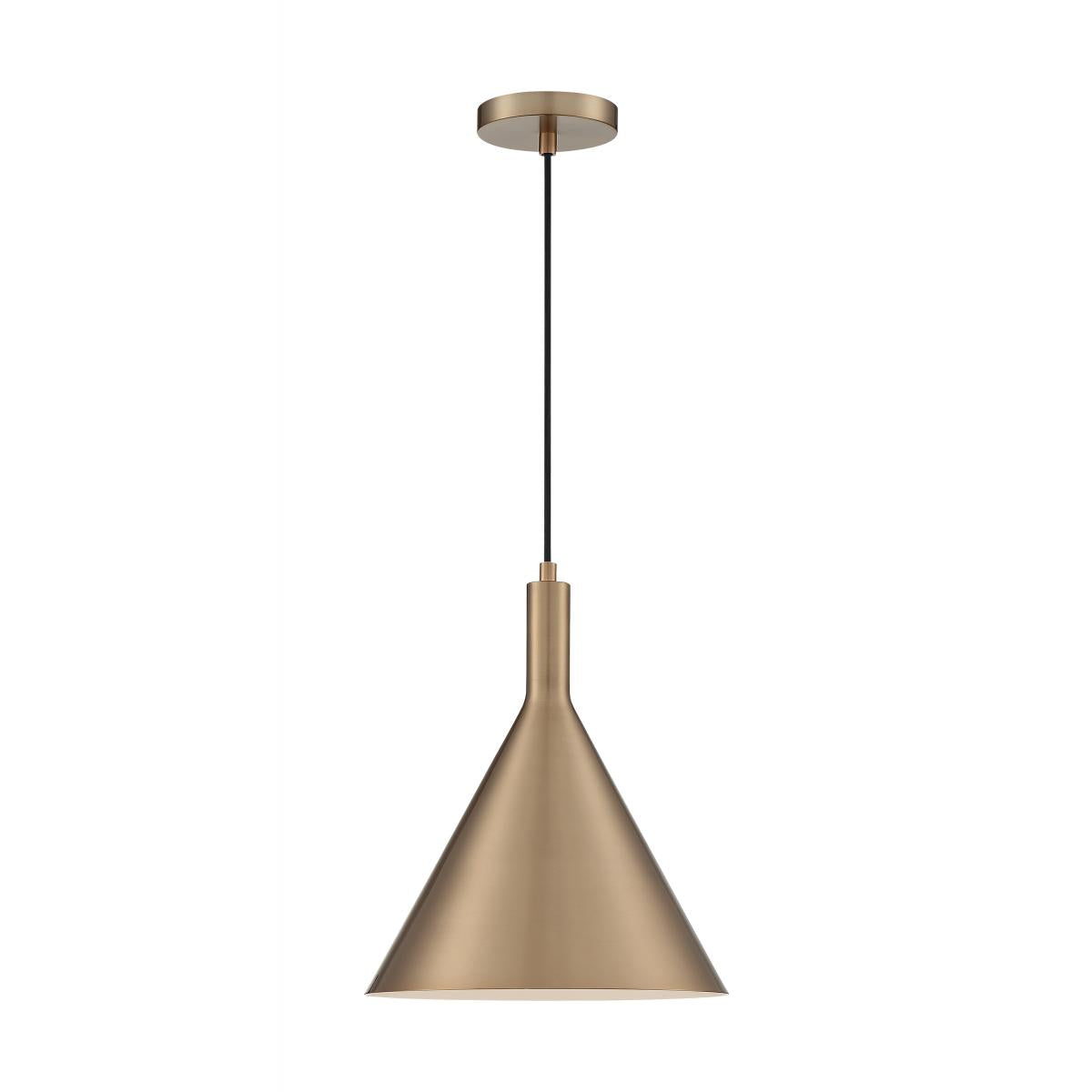 60-7118 LIGHTCAP 1LT LARGE PENDANT - Burnished Brass Finish Modern Pendant Light