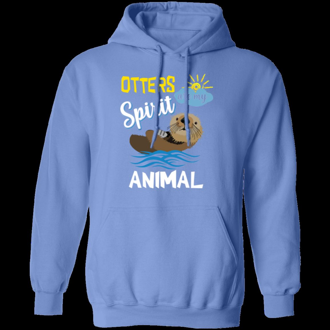 OTTERS ARE MY SPIRIT ANIMAL LADIES Pullover Hoodie 8 oz