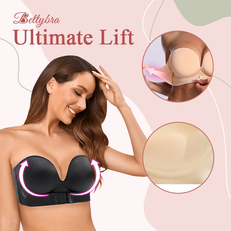 BETTYBRA® Invisible Strapless Super Push Up Bra (BUY ONE GET TWO FREE) - GRAY