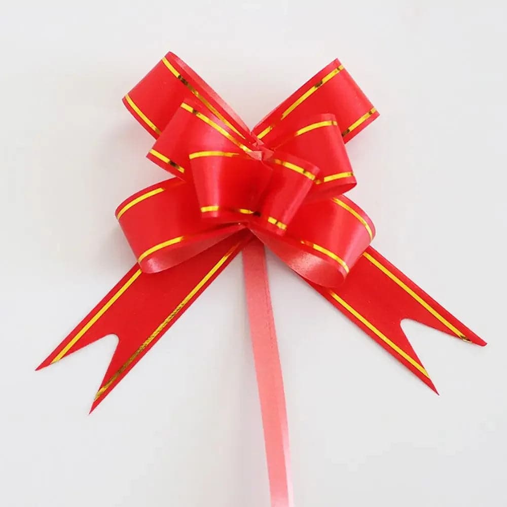 50pcs Colorful Flower Ribbons Pull Bowknots for Christmas, Birthday, Party, Wedding, and Car Decoration