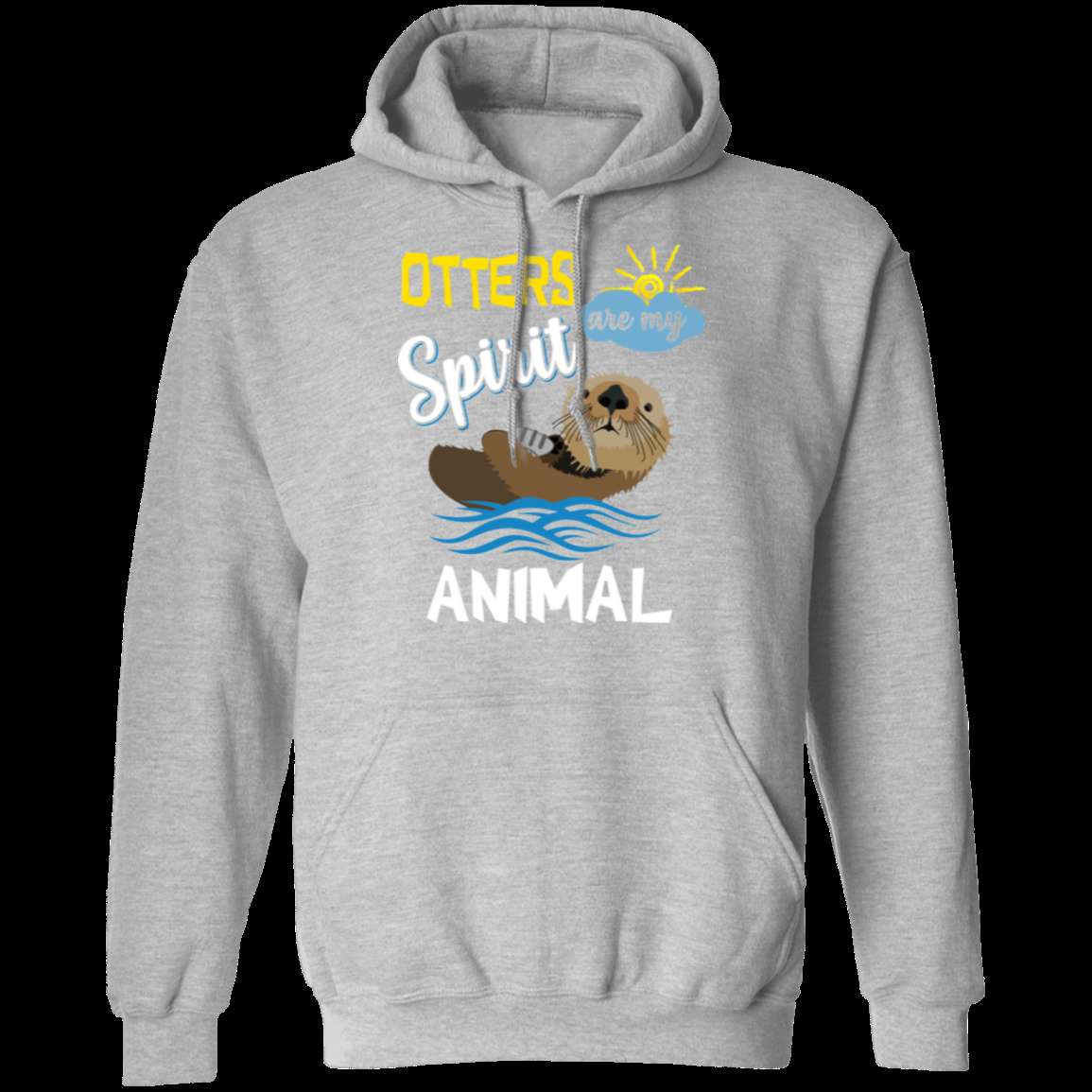 OTTERS ARE MY SPIRIT ANIMAL LADIES Pullover Hoodie 8 oz