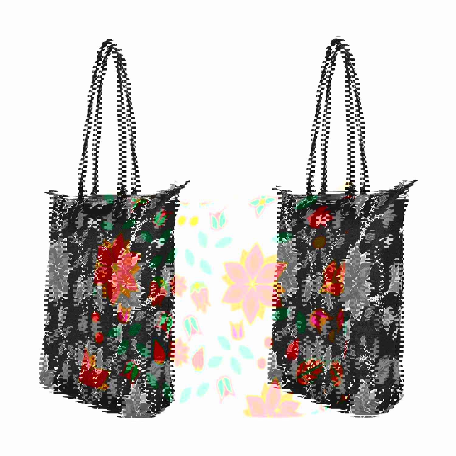Floral Beadwork Six Bands Single-Shoulder Lady Handbag