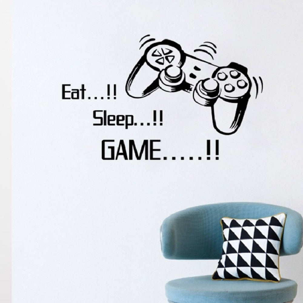 Gamers Life Theme Vinyl Wall Stickers - Removable Decorative Wall Art