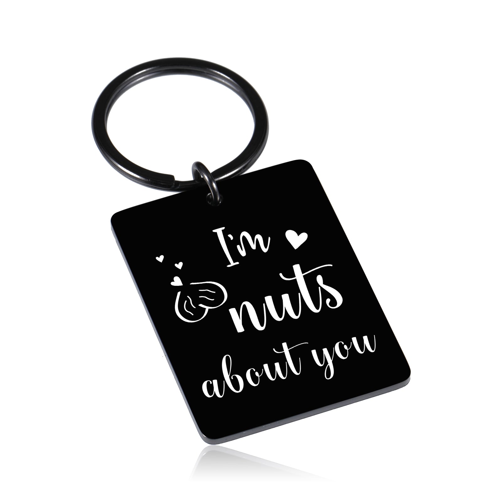 Nut About You Keychain - Funny Valentine's Day Gift for Couples