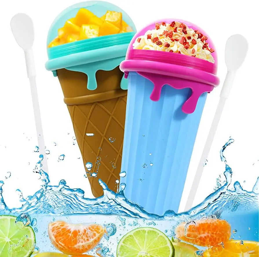 500ml Large Capacity Slushy Cup - Quick-Frozen Smoothie Maker for Summer Drinks