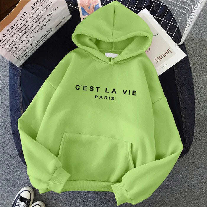Cest la vie Paris® Hoodie - Elegant Vintage Design Hoodie