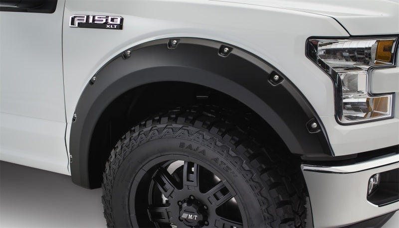 Bushwacker 15-17 Ford F-150 Pocket Style Flares 2pc - Black