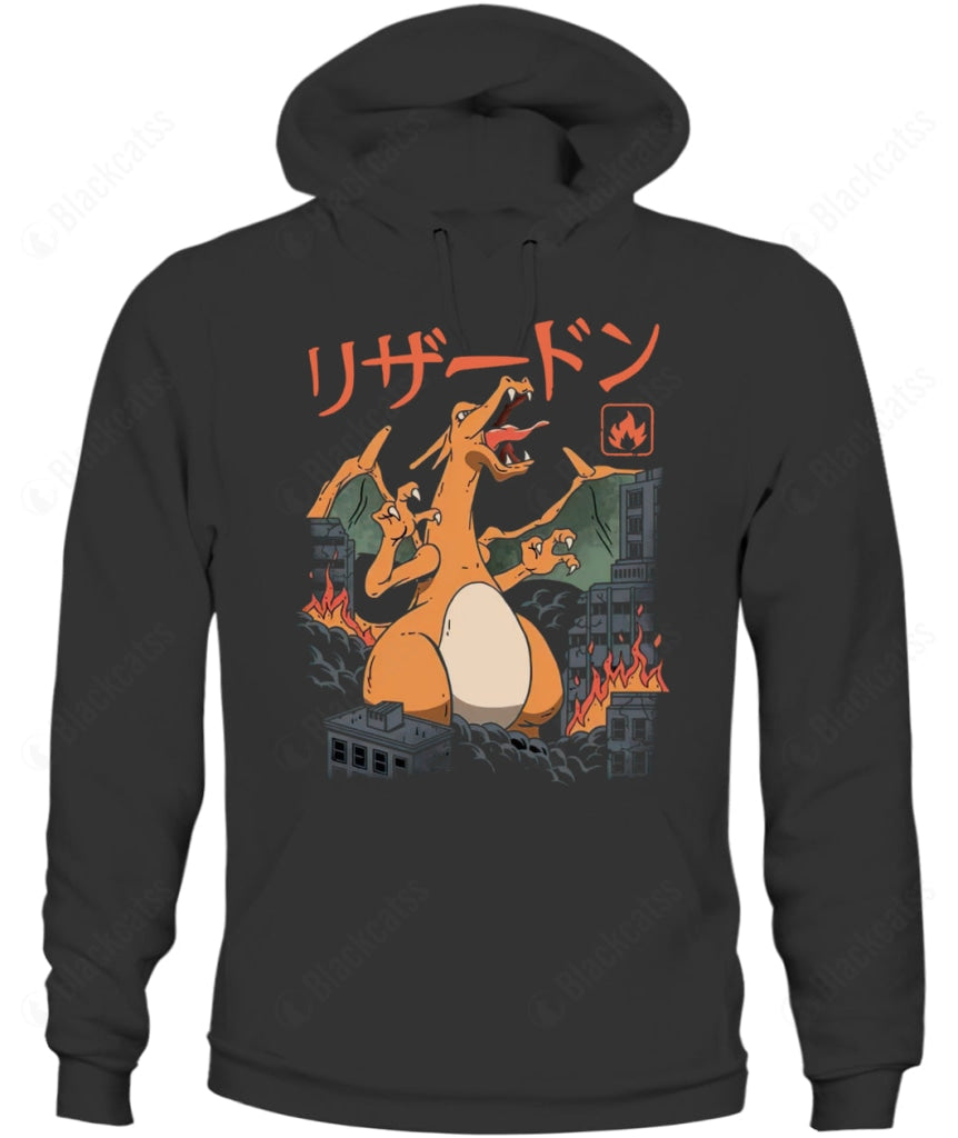 PKM Charizard Fire Kaiju Custom Graphic T-Shirt