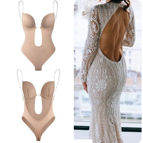 LauraCollection® V-Neckline Invisible Backless Bodysuit (Buy 1 Get 1 Free) 2PCS