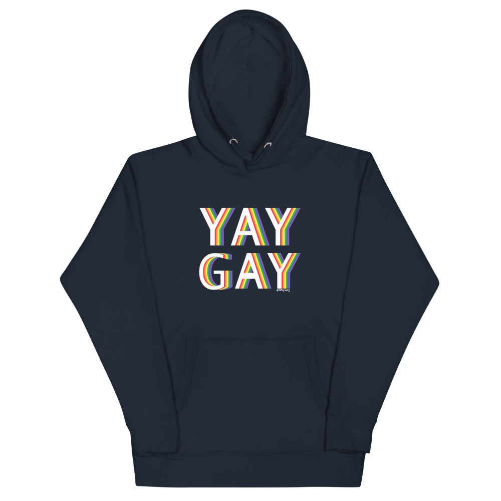 YAY GAY - Pride Layers - Unisex Hoodie