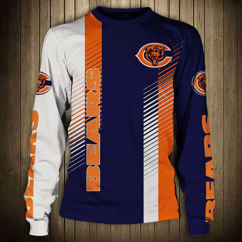 Women’s Chicago Bears Stripe Sweatshirt