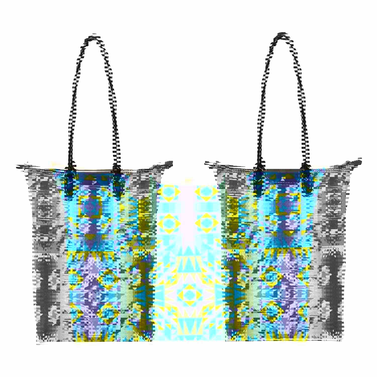 Kaleidoscope Jaune Bleu Single-Shoulder Lady Handbag