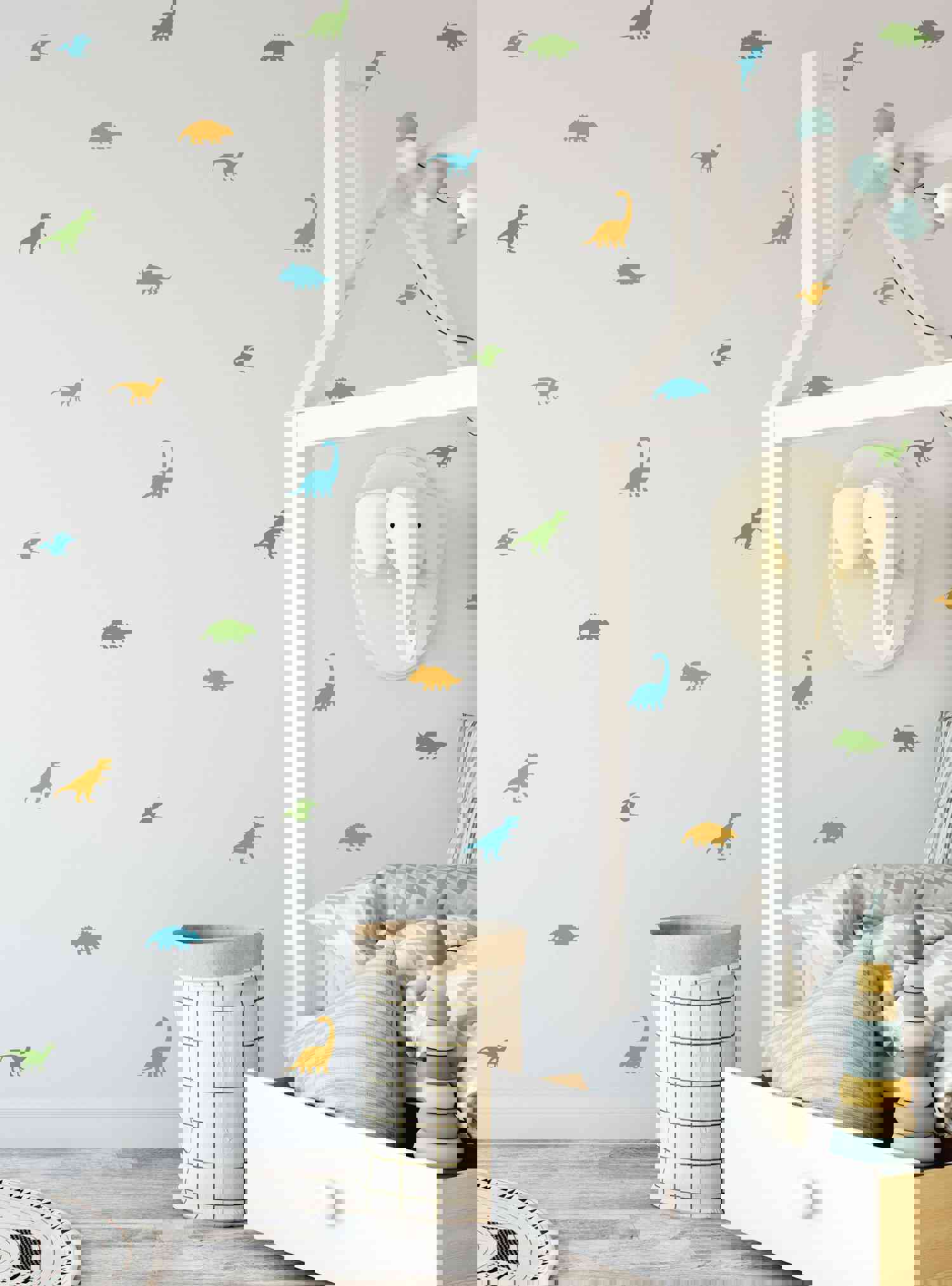 Dinosaur Wall Decal - Dino Shapes Nursery Decal