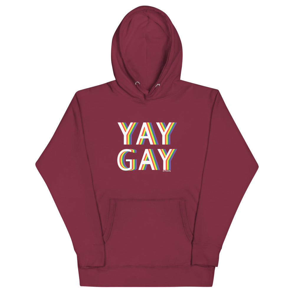 YAY GAY - Pride Layers - Unisex Hoodie