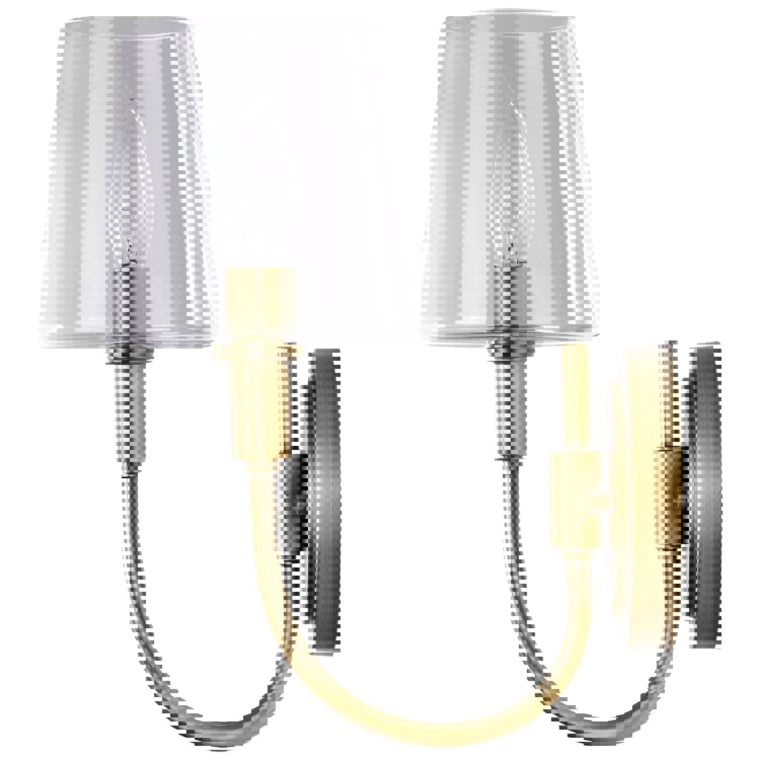 SATCO/NUVO Brookside 1 Light Sconce Vintage Brass Finish Clear Glass (60-7881)