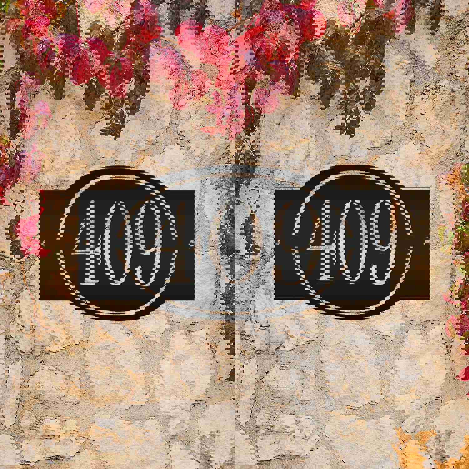 Personalized House Number Metal Sign - Custom Address Plaque - Wedding & Housewarming Gift