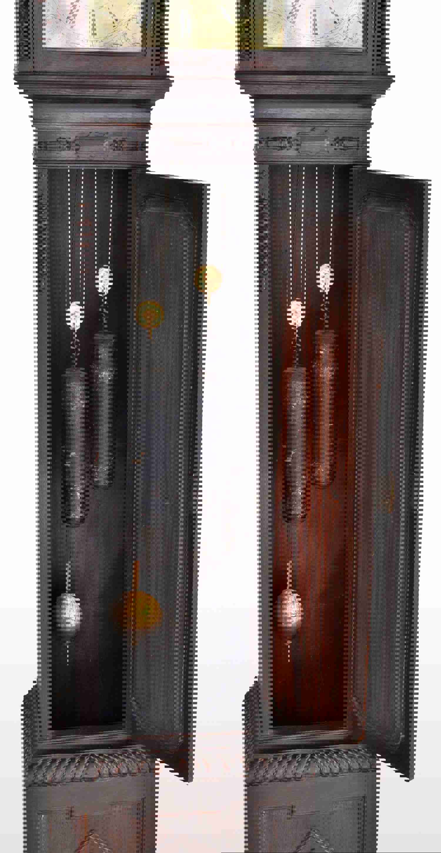 Antique English Arts & Crafts 8-Day Longcase/Grandfather Clock by Maple of London, circa 1890