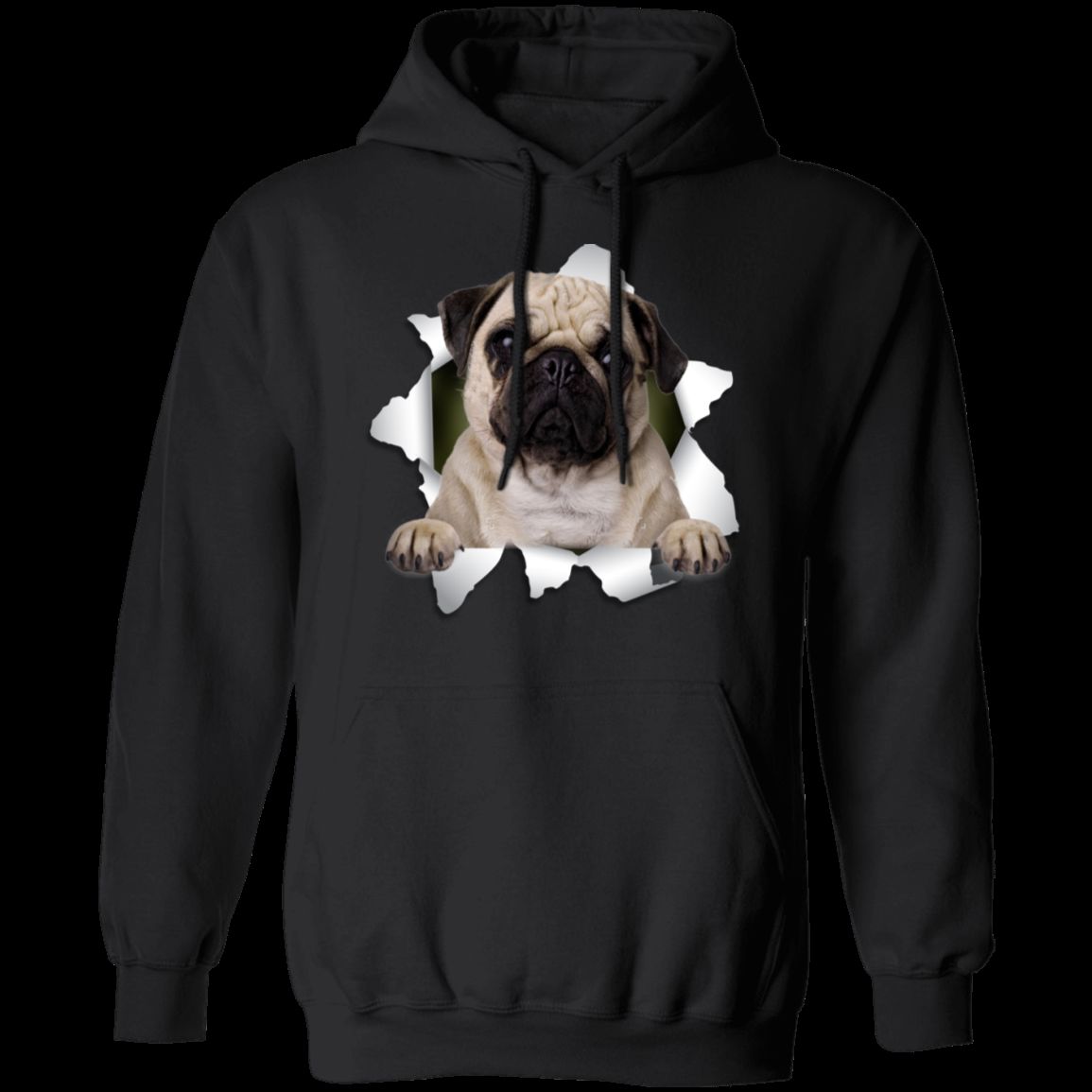 PUG 3D Pullover Hoodie 8 oz.