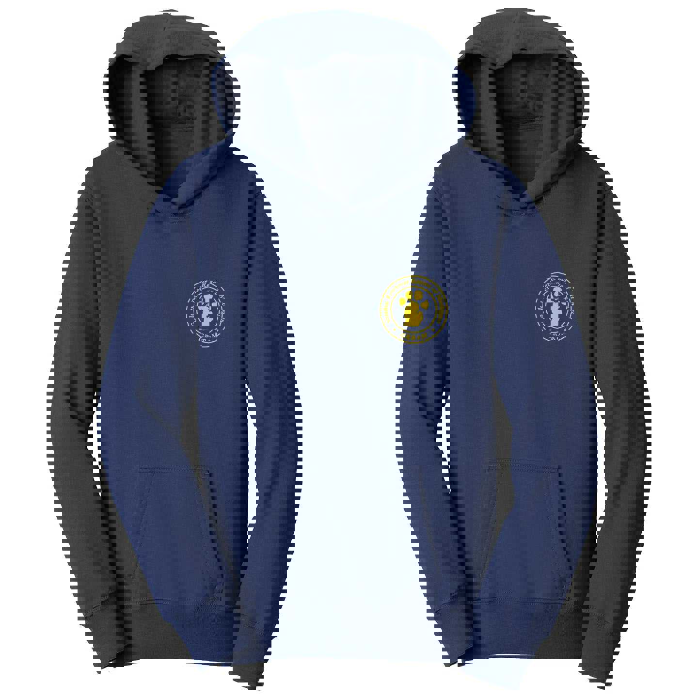 Golden Retriever Rescue of Michigan Left Chest Logo - Kids Unisex Hoodie Sweatshirt