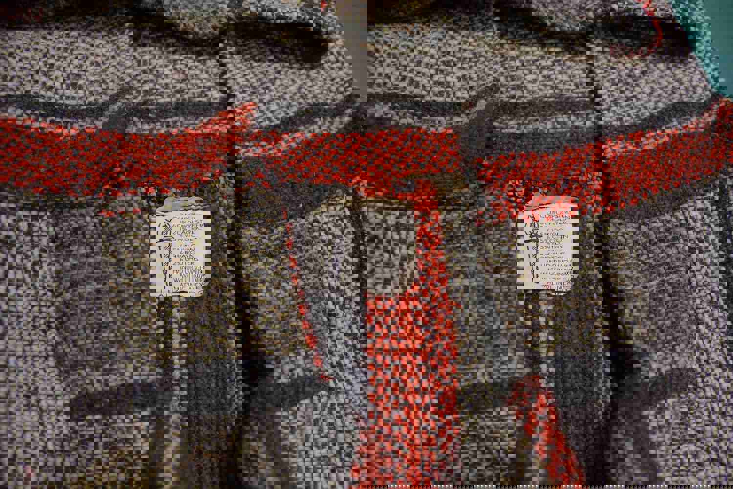 La Luz S.A DE C.V Vintage Baja Sweater Poncho Hoodie - Made in Mexico