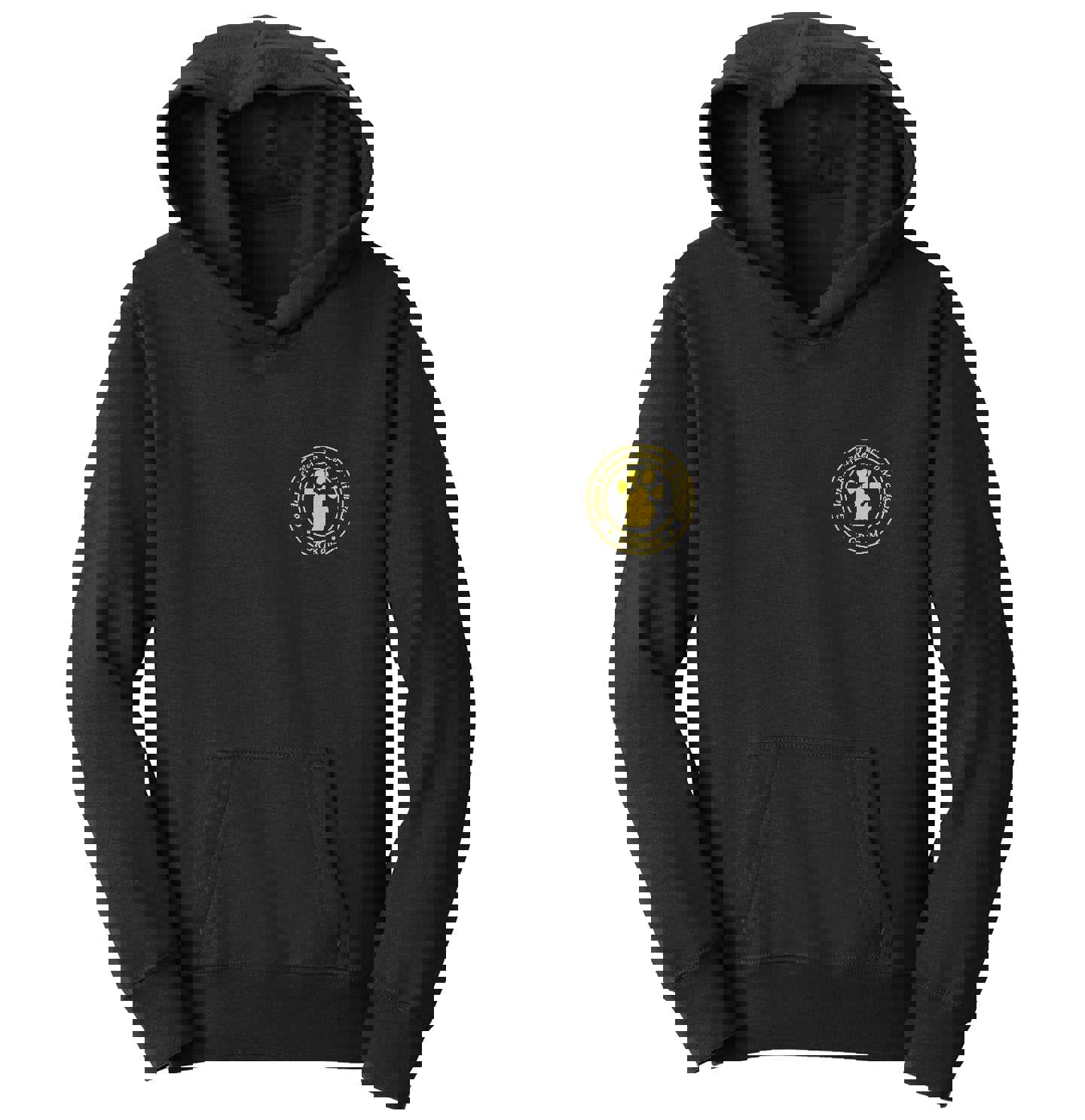 Golden Retriever Rescue of Michigan Left Chest Logo - Kids Unisex Hoodie Sweatshirt