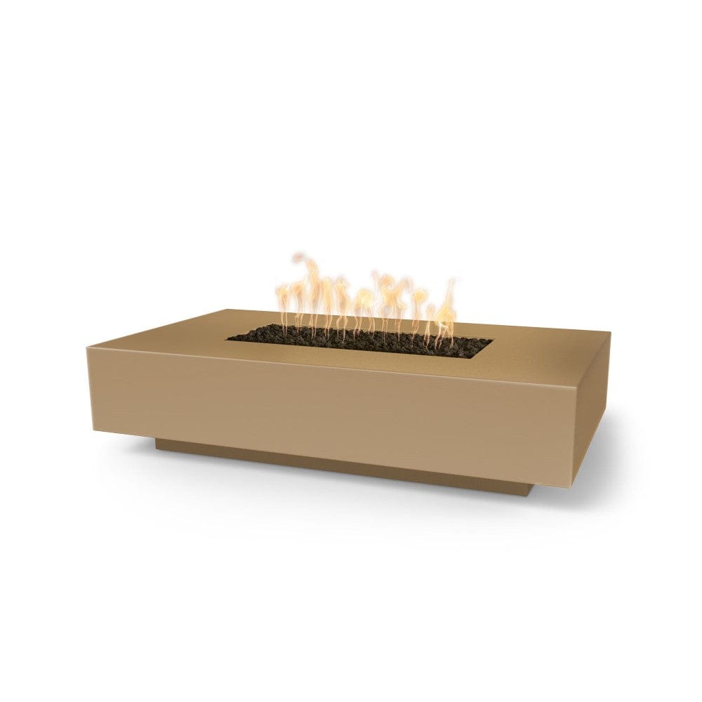 Top Fires Cabo 56-Inch Rectangular GFRC Gas Fire Pit Table - Electronic